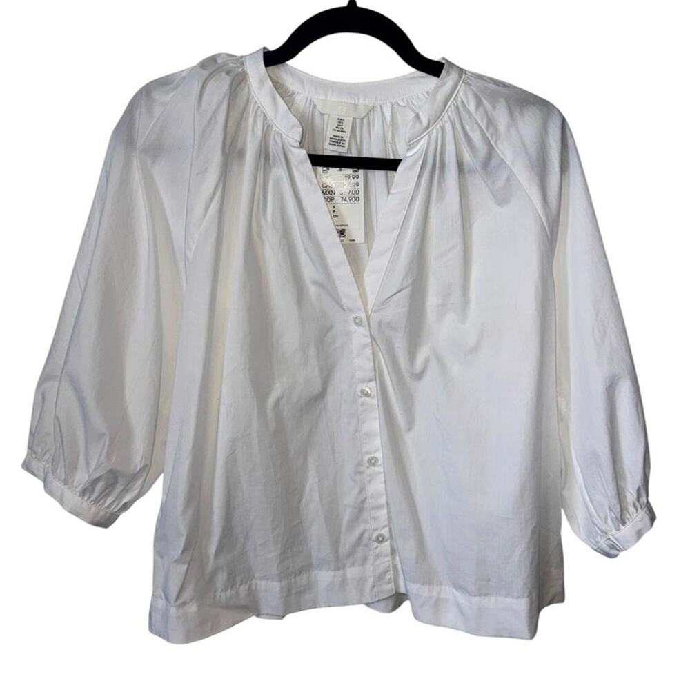 White cotton blouse
